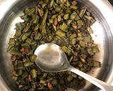 A picture of step 2 of Beans and sweet potato sabji.