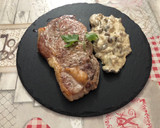 Foto del paso 5 de la receta: Entrecot de ternera a la plancha en salsa de setas