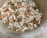 A picture of step 4 of Rakhi Special - Coconut Ladoo with Gulkand-Dryfruits Stuffing.