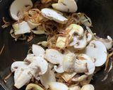 A picture of step 9 of Creamy Farfalle Pasta with Mushroom & Spinach.