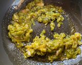 A picture of step 3 of Sheem Kochuri.