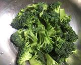 A picture of step 1 of Broccoli Potato Fry.