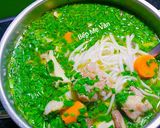 Hình bước làm 4 của món Bánh canh sườn heo cà rốt và nấm đùi gà