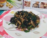 Foto langkah ke 6 dari resep Oseng Daun Pepaya Jepang dg Tempe Teri.