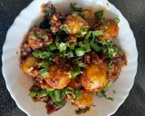 A picture of step 7 of Honey chilli Baby potato starter.