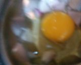 A picture of step 2 of Egg n cheese sandwich.