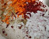 A picture of step 2 of Masala ragi roti.