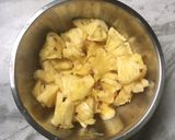 A picture of step 1 of Pineapple Chutney.