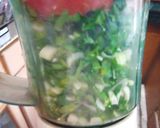 A picture of step 1 of Mint Coriander chutney.