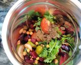 A picture of step 4 of Beetroot chana chutney.