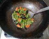 A picture of step 2 of Mix veg Upma.