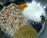 A picture of step 2 of Chutney potato sabji.