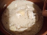 أرز معمر بكبد وقوانص الدجاج