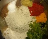 A picture of step 2 of Methi millet thepla.
