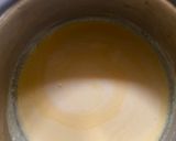 A picture of step 1 of French Toast on Milk-Based Mango Custard.