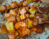 Foto del paso 6 de la receta: Brochetas de salmón y langostinos