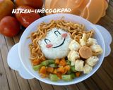 Foto langkah ke 9 dari resep Cutie Curly Girl Bento (bekal anak).