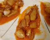 Almás, mandulás leveles tortácska (vegán) recept fázis 4 fotója