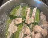 A picture of step 2 of Stuffed Bitter Melon with Fish Paste.