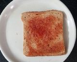 A picture of step 2 of Cheese chilla sandwich.