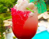 A picture of step 7 of Larva-flow mocktail.