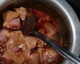 A picture of step 3 of Palak Gosht.