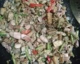 Foto langkah ke 7 dari resep Tumis Tempe Kacang Panjang Cumi Asin.