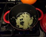 A picture of step 5 of Pasta fagoilli.