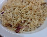 A picture of step 7 of Chinese fried rice.