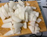 Une image de l'étape 6 de Conserve de concassée de tomates, ail, basilic et oignon blanc.