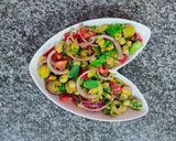 A picture of step 4 of Chickpea and Olive Salad.