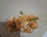 A picture of step 5 of Crispy tikka spaghetti Chicken roll.