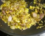 A picture of step 3 of Mirch Ka Thecha (Spicy Green Chili Chutney).