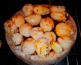 A picture of step 5 of Mike's Himalayan Salt Block Lobster Tails & Sweet Saffron.