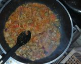 A picture of step 2 of Curried liver potato.