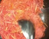A picture of step 2 of Gazar ka Halwa.