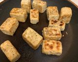A picture of step 1 of Chilli Tofu recipe.