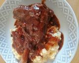 A picture of step 3 of Lamb Shanks to die for.