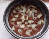 Ananászos kakaós piskóta, vanília pudinggal - halogénes sütőben sütve recept fázis 3 fotója