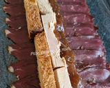 Une image de l'étape 2 de Petites bouchées de magrets de canard séché et Foie Gras.