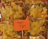 A picture of step 5 of Fully loaded veg mini pizzas.