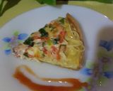 A picture of step 6 of Spaghetti pasta quiche.
