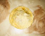 A picture of step 26 of Fateera with hotdog filling.