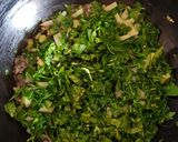 A picture of step 2 of Methi Sag.