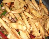 A picture of step 4 of Stir fried sweet potato.