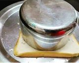 A picture of step 1 of Aloo bread masala dahi vada chat.