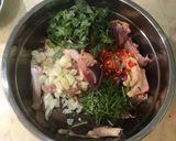 Hình bước làm 1 của món Canh gà xứ Nghệ