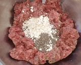 Foto del paso 1 de la receta: Hamburguesas de carne con el corazón de muzzarella