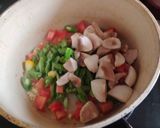 A picture of step 2 of Thai Red curry.