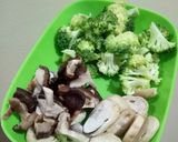 Foto langkah ke 1 dari resep Ca Jamur Shitake, Kancing feat Brokoli Rebus.